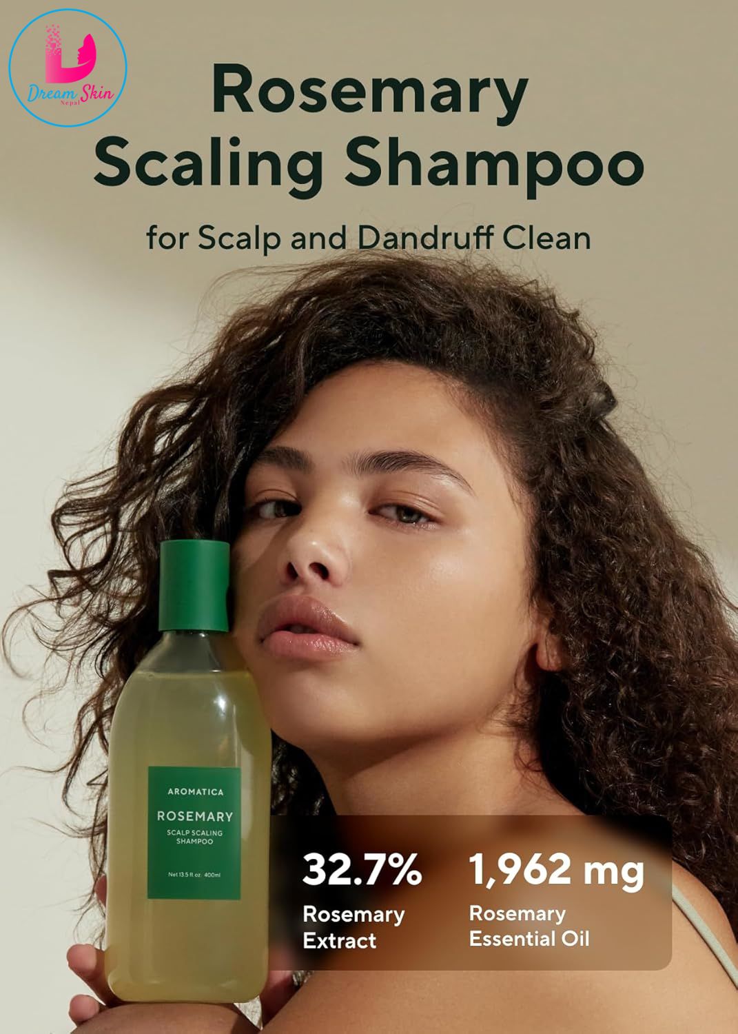Aromatica Rosemary Scalp Scaling Shampoo, 400ml